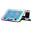 NK Base di raffreddamento portatile da 17" 10 modalità luci LED RGB, 6 vento...