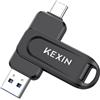 KEXIN Chiavetta USB 3.0 128GB Chiavetta USB C 128 GB Pendrive OTG Pennetta Gi...