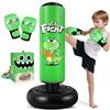 Esnowlee Sacco da boxe per bambini, 120 cm, con guantoni da boxe per bambini da 3 a 8 ...