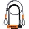 Kryptonite Lucchetto a U Evolution Mini7 W/ Flex con cavo a doppio cappio | L...