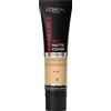 L'Oreal Paris Fondotinta, Infallible Matte Cover 24 ore 200 Golden Sand, a pr...