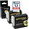 PATONA 2x Protect Batteria per GoPro Hero 12 11 10 9 1730 mAh - ricambio per ...
