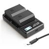 NATNO NPFZ100 Batteria, 2280mAh Batterie Caricabatterie Kit per Sony Alpha A7III A7...