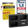 PATONA Caricabatterie Triplo USBC per Sony NPFZ100 - carica 3 batterie insiem...