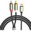 HuaLiSiJi Cavo RCA USB C a 2 RCA Tipo C Maschio a 2 RCA Maschio per Telefono,...