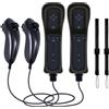 WKOLF Set di 2 telecomandi di ricambio per console Nintendo Wii/Wii U con Mot...