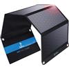 BigBlue 28W Caricatore Solare Portatile 2 USB C + 1 USB A 5V/4,8A Max Total P...
