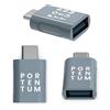 PORTENTUM Adattatore USB C a USB 3 unità 3.0 3.1 OTG Velocità 10 Gb Corpo Pr...