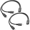 QIANRENON Cavo corto da USB C a 2 micro USB 1 in 2, 5 V3 A, USB tipo C femmin...