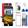 Dinow Display per iPhone 8/SE 2020 Schermo 4.7'' Nero Full HD Schermo per iPh...