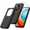 MIBZOR 3 in 1 Cover Compatibile con ZTE Blade A75 5G 6.6" e 2 Pezzi Vetro Tem...