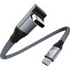 UseBean Cavo USB C a USB C Corto 30CM, 90 Gradi Cavo USBC 3.2 Gen 2x2 20Gbps Trasferi...