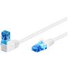 Goobay 51538 Cavo patch CAT 6A, spina a 90 gradi, cavo di rete, Ethernet, Pl...
