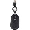 NGS SIN BLACK Mouse Ottico 1000dpi con Cavo Retrattile USB, Mouse per Comput...
