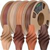 OVVNYXE OVV3D Filamento PLA 1.75 mm Legno Kit, Stampante 3D Filamento PLA Kit, Filame...