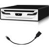 LORPHEIR Lettore CD/DVD esterno per auto, laptop, TV e altro USB 2.0, Plug & Play, ant...