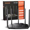 Tenda RX12 Pro Router WiFi 6 AX3000 Dual Band Gigabit, 2404Mbps/5GHz + 574 Mb...