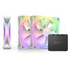 NZXT F120 RGB Duo Triple Pack RFD12TFW13 ventole a due lati da 120 mm con co...