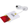 LINK LKCARD02 LETTORE SMART CARD USB 2.0, Bianco