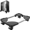 BOTEWO Supporto PC Case Fisso Con Ruote Ventilato e Regolabile CPU Mobile, C...