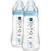 MAM Biberon Easy Active Baby Bottle 330 ml Set da 2, Kit da 2 biberon MAM per...