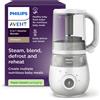 AVENT Philips Avent SCF883/01 EasyPappa Plus 4 in 1 Cuocipappa Multifunzione, Cuoci...