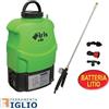 IRIS Pompa Irroratrice a Batteria 12V E-Life 16LT a Spalla Zaino Autonomia 5H Diserbo