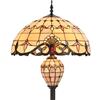 Bieye L30803 Lampada da terra in vetro colorato in stile barocco Tiffany con ...