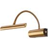 Trio Leuchten Trio 279770104 Curtis Lampada a LED da Parete, in Ottone invecchiato, 4.0 W