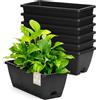 Bamworld Set di 7 Fioriere da Finestra, Fioriera Rettangolare 42 cm con Fori ...