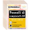 Creative Deco 10 x A3 Compensato Pannelli Legno Betulla 3mm | Pannelli Compen...
