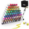 120 Colori Pennarelli Punta Marcatori,Brush & Chisel Tip Artistici Pennello Mark