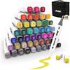 120 Colori Pennarelli Punta Marcatori,Brush & Chisel Tip Artistici Pennello Mark