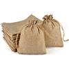 PLECUPE 20 Pezzi Sacchetti Juta, Sacchetti di Iuta 20x30 cm, Sacchetti Regalo co