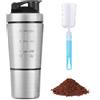 ACWOO Shaker per Proteine in Acciaio Inox Bottiglia, 700 + 200 ML Shaker Stee...