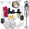 LEHMANN Chopsui Frullatore a Immersione 1200 W Set 7in19 Accessori Misurino...