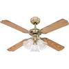 Westinghouse Ventilatore a Soffitto Princess Trio E14, 60 W, Finitura in otto...