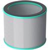 Pro Breeze Filtro d'aria di ricambio per ventilatore a torre senza pale purif...