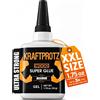 KRAFTPROTZ Colla istantanea in gel per legno & faidate - 50 g supercolla extra forte - t...