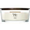 WoodWick Ellipse Candela Profumata | Teak Bianco | con Stoppino Scoppiettante...