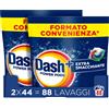 Dash Power Pods Detersivo Lavatrice In Capsule, Extra Smacchiante, 88 Lavaggi...