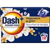 Dash Power Pods Detersivo Lavatrice In Capsule, 19 Lavaggi, Freschezza Di Len...