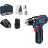 Bosch Professional Sistema 12V Trapano Avvitatore GSR 12V15, Incl. Batteria 2...