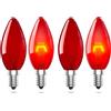Lamptobe Lampadina Rossa E14 26W Lampadina E14 Luce Rossa Regolabili SES C35...