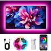 Liwqolx Striscia LED TV Retroilluminazione, 2 metri USB Striscia Led RGB con ...
