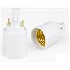 prometeo electronics Set 2 adattatori da G24 a E27 convertitore per Lampadine...