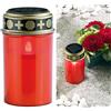 Pearl Candle Lights Lampada per Tomba Luce LED Solare per cimitero, con Luce...