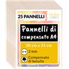 Creative Deco 25 x A4 Compensato Pannelli Legno Betulla 3mm | Pannelli Compen...