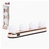 HI BEAUTY! HI BEAUTY Barra LED per Trucco con Ventose -4 Lampadine con Luce LED Naturale...