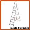 Kasart Scala in Alluminio 4 5 6 7 8 Gradini Pieghevole Scaletta Domestica Leggera